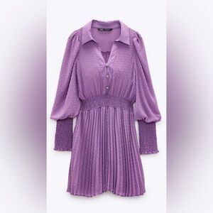 NWT Zara Lilac Dress Sz XS